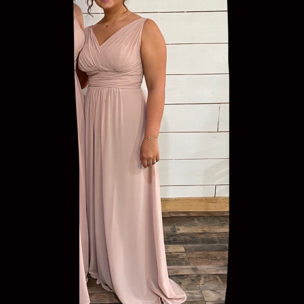 Bill Levkoff bridesmaids dress size 10 in frost rose
